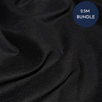 Cotton 21 Wale Corduroy Black Fabric Bundle (2.5m)