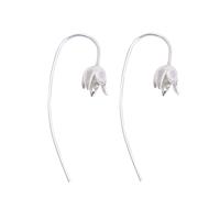 925 Sterling Silver Flower Earrings (1 pair)