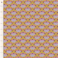 Tilda Pie in the Sky Tasselflower Mustard Fabric 0.5m