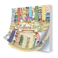 A Woodland Story 8" x 8" Paper Pad, 48-page double-sided 8" x 8" paper pad with matt pages