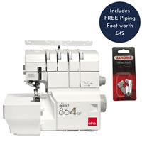 Elna eXtend 864 Air Threading Overlocker - exclusive to Sewing Street with FREE Piping Foot worth £42