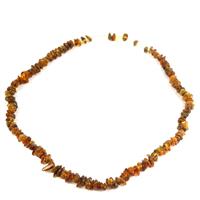 Baltic Earthy Amber Chips, 40cm Strand 