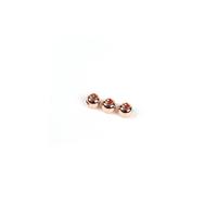 Rose Gold Plated 925 Sterling Silver Doughnut Settings Approx. 6.5x4.8mm (3pk)