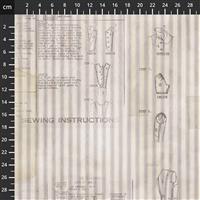 Tim Holtz Monochrome Collection Sewing Instructions Fabric 0.5m