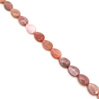 180cts Sunstone Faceted Pears Approx 16x12mm, 38cm Strand