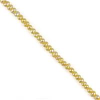Dyed Gold Freshwater Cultured Potato Pearls Approx 3-4mm, 38cm Strand