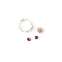 Solar System; 2mm Drill Hole Freshwater Pearl Bundle & Silver Round Wire