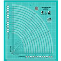 Creative Grids® Non-Slip Ovals All Ways Slotted Ruler