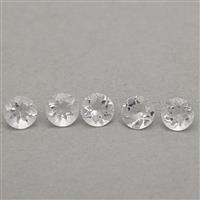 0.8cts Itinga Petalite 4x4mm Round Pack of 5 (N)