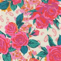 Moda Paisley Rose Cream Fabric 0.5m