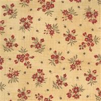 Moda Marias Sky 1840-1860 in Beige Red Petal Fabric 0.5m