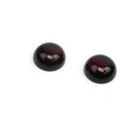 Baltic Cherry Amber Round Cabochons Approx 12mm (2pk)