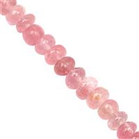 15cts Natural Burmese Tourmaline Graduated Plain Rondelles Approx 2x1 to 4x2mm, 16cm Strand