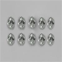 Swarovski Crystal Silver Shade Navette 10x5mm 4228 12pk