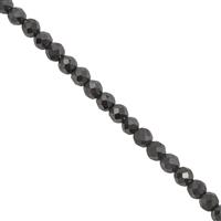 15ct Hematite Faceted Rounds Approx 2.3x2.1mm 30cm Strand