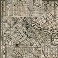 Tim Holtz Eclectic Elements Street Maps Black Extra Wide Backing Fabric (274cm)  0.5m