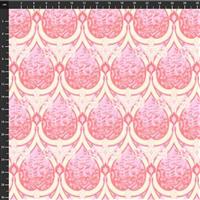 Tula Pink Parisville Deja Vu Sea Of Tears Melon Fabric 0.5m