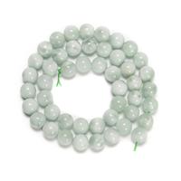185cts Green Angelite Plain Rounds Approx 8mm, 38cm Strand