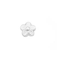 925 Sterling Silver Flower Solderable Accents Approx 10mm 