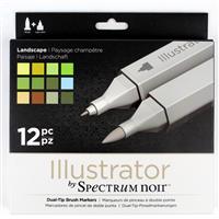 Spectrum Noir Illustrator by Spectrum Noir 12 Pen Set - Landscape, Usual £24.99, Save £5.00