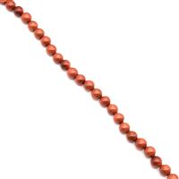 225cts Golden Goldstone Plain Rounds Approx 10mm, 35cm strand