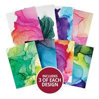 Adorable Scorable Pattern Pack - Ink Blends, Contains 24 x A4 350gsm Adorable Scorable sheets (3 sheets in each of 8 designs)
