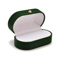 Forest Green Double Ring Box
