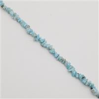 120cts Larimar Small Nuggets Approx 4x6mm, 38cm Strand