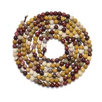 130cts Mookite Plain Rounds Approx 4mm, 1 Metre Strand