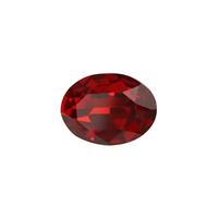 Scarlet Red Cusp Bottom Oval Rhinestone Approx 15x20mm (1pc)