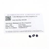 1.4cts Madagascan Blue Sapphire 6x4.25mm Fancy Pack of 3 (U)