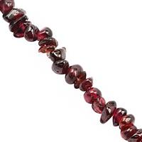 200cts Garnet Bead Nugget Approx 3x2 to 8x3mm, 80cm  Strand