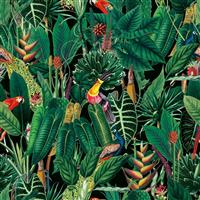 Sumatra Tropical Ebony Fabric 0.5m
