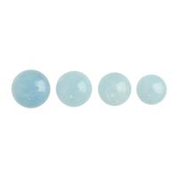 25cts Aquamarine (N) Cabochon Rounds Approx 11 to 14mm Loose Gemstone, (Set of 4) 