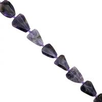 520cts Banded Amethyst Flat Nuggets Approx 25x30 - 32x38mm Approx 10pcs strand