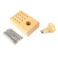 Stone Setting Beading Tools Set of 16 on Wooden Stand