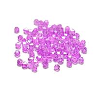Fuchsia Glass Bicone Beads Approx 3mm (100pcs)