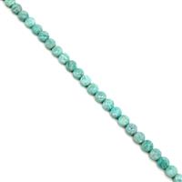70cts Amazonite Faceted Coins Approx 6mm, 38cm