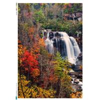 Autumn Attic Window Waterfall Fabric Panel (140x83cm)
