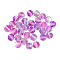 Purple Mystic Glass Beads, 6mm (30pcs)
