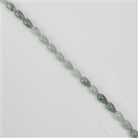 210cts Type A Burmese Jadeite Drop Approx 8 to 12mm, 35cm Strand