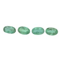 0.7cts Zambian Emerald 5x3mm Oval Pack of 4 (O)