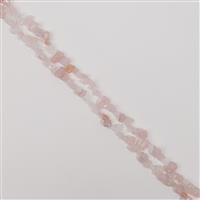 732cts Rose Quartz Top Drilled Nuggets Approx 5x8 - 10x16mm, 60" Strand