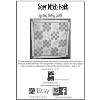 Sew with Beth Spring Glitter Daisy Quilt Pattern & Grid Interfacing (1m)
