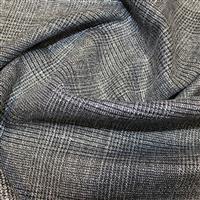 Lurex Suiting Pattern Silver Fabric 0.5m