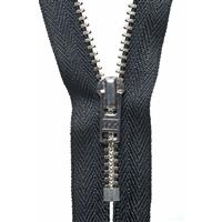 Metal Trouser Zip 18cm Black