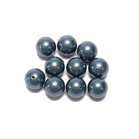 Blue Shell Pearl Rounds , Approx 12mm, 10pcs