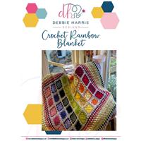 Debbie Harris Designs Crochet Rainbow Blanket Instructions
