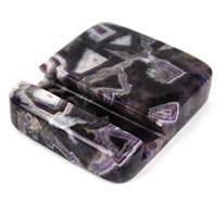 1525Cts Chevron Amethyst Mobile Phone Holder Approx 75x80x25mm
