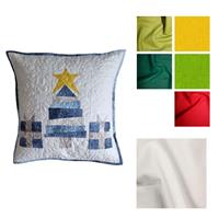 Jenny Jackson Green Christmas FPP Block/Cushion Kit: Instructions & Fabric (1m) & 5 x F8s